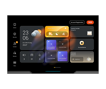 10.36吋智慧家庭控制面板, HyPanel Ultra, Akubela PH81, Akubela PH81-PoE-ST, BelaHome